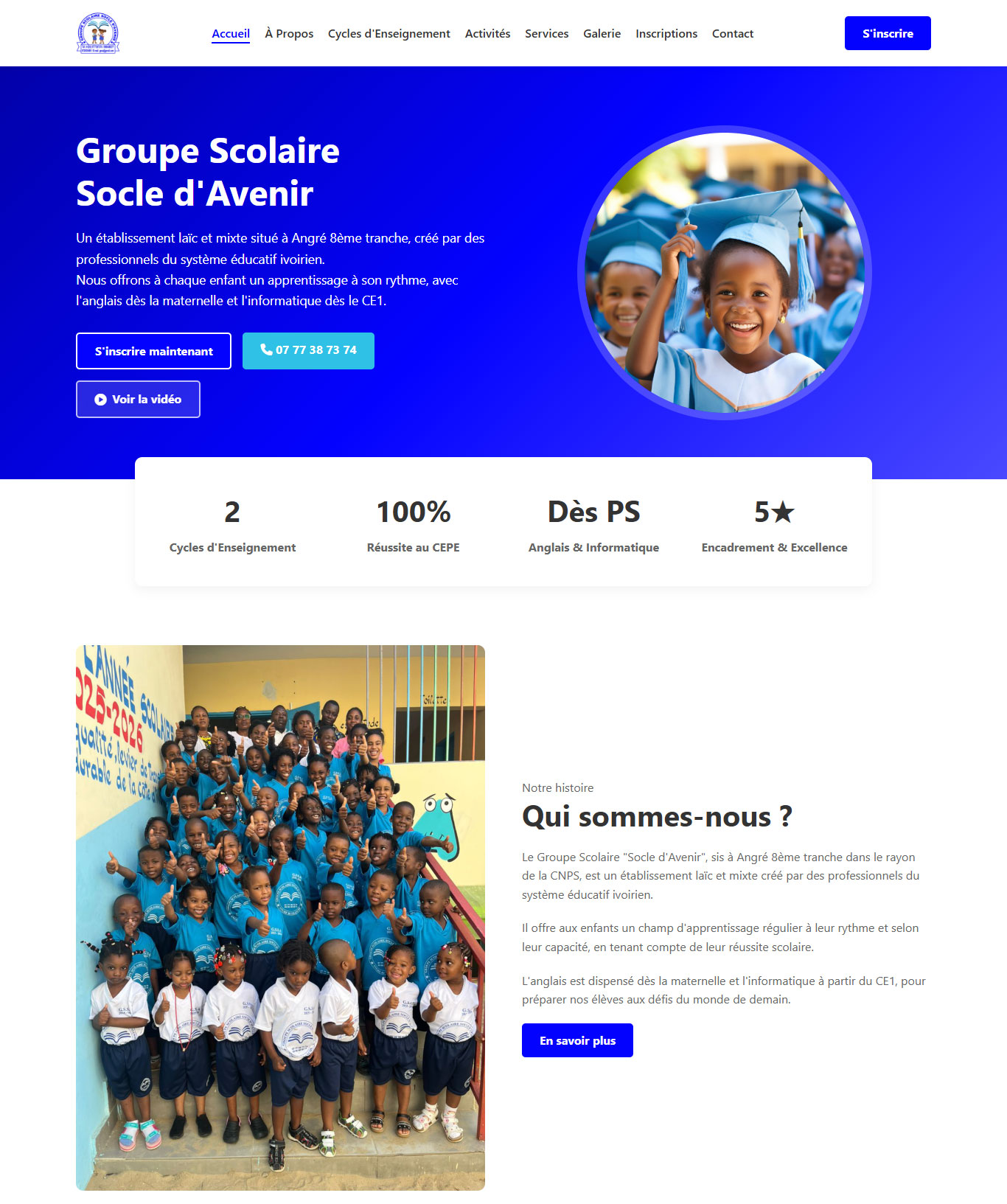Groupe scolaire socle d'avenir
